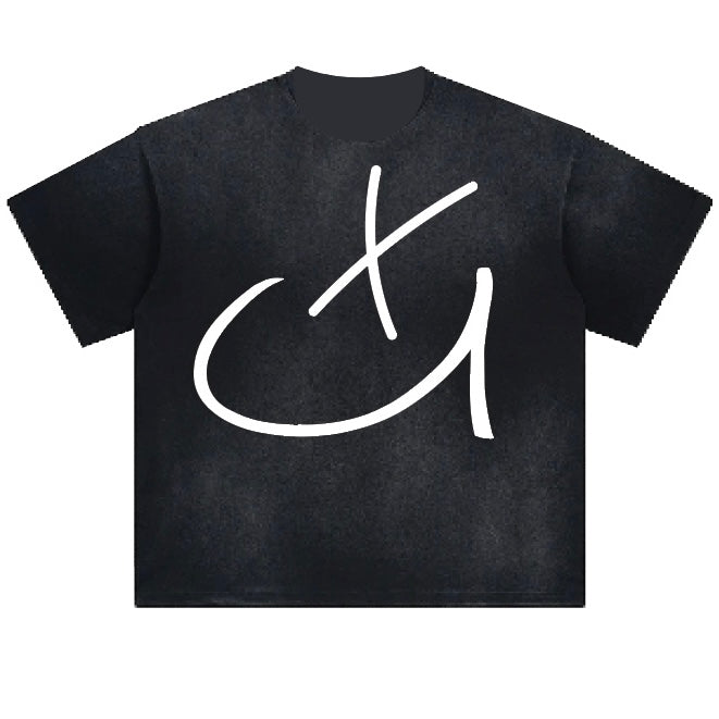 BLACK LOGO TEE